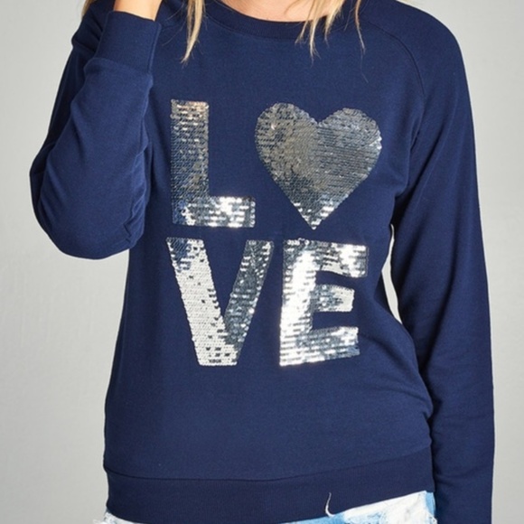 SEQUIN DETAIL PULLOVER - Picture 2 of 2